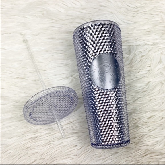 Starbucks holiday studded Cold Cup Bling Platinum - Picture 3 of 5